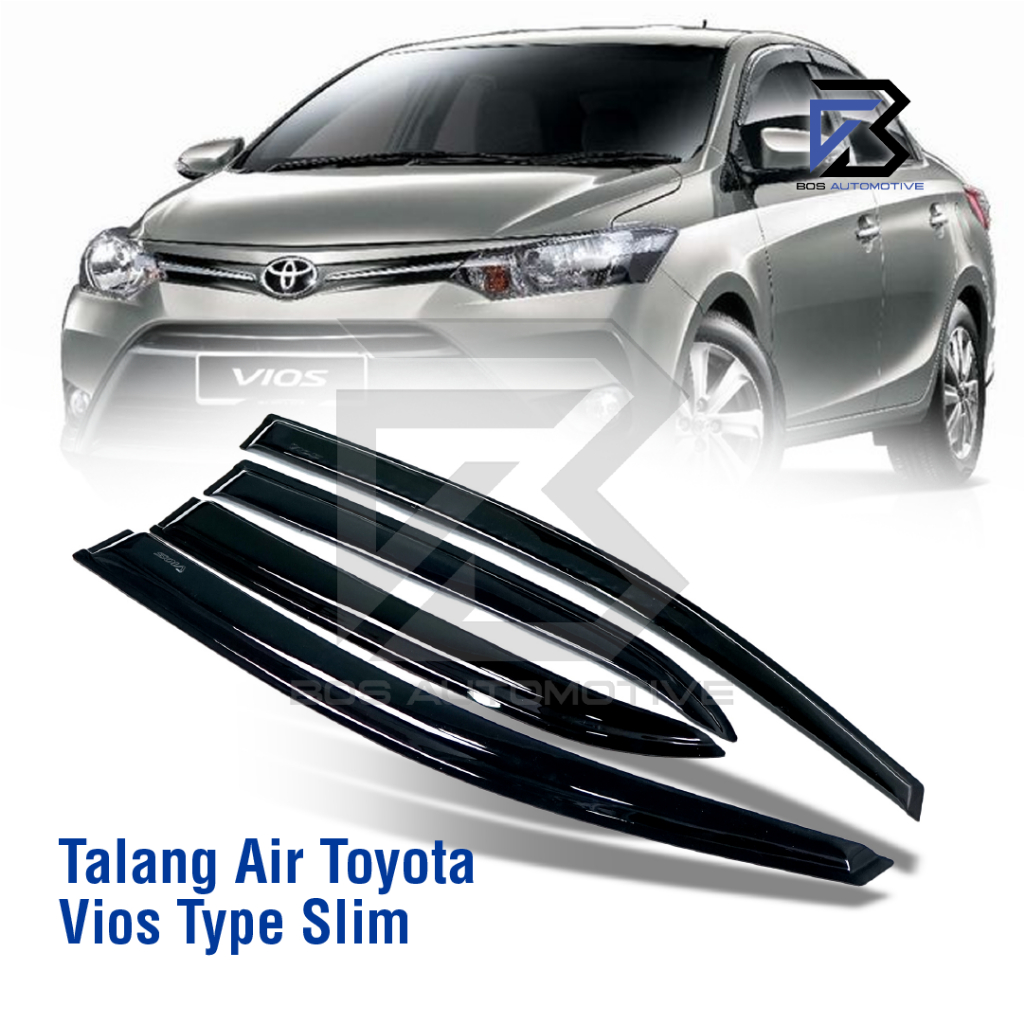 Talang Air Pintu Mobil Toyota Vios 2003 â€“ 2007 Model Slim 4 Pintu - foto-produk-4
