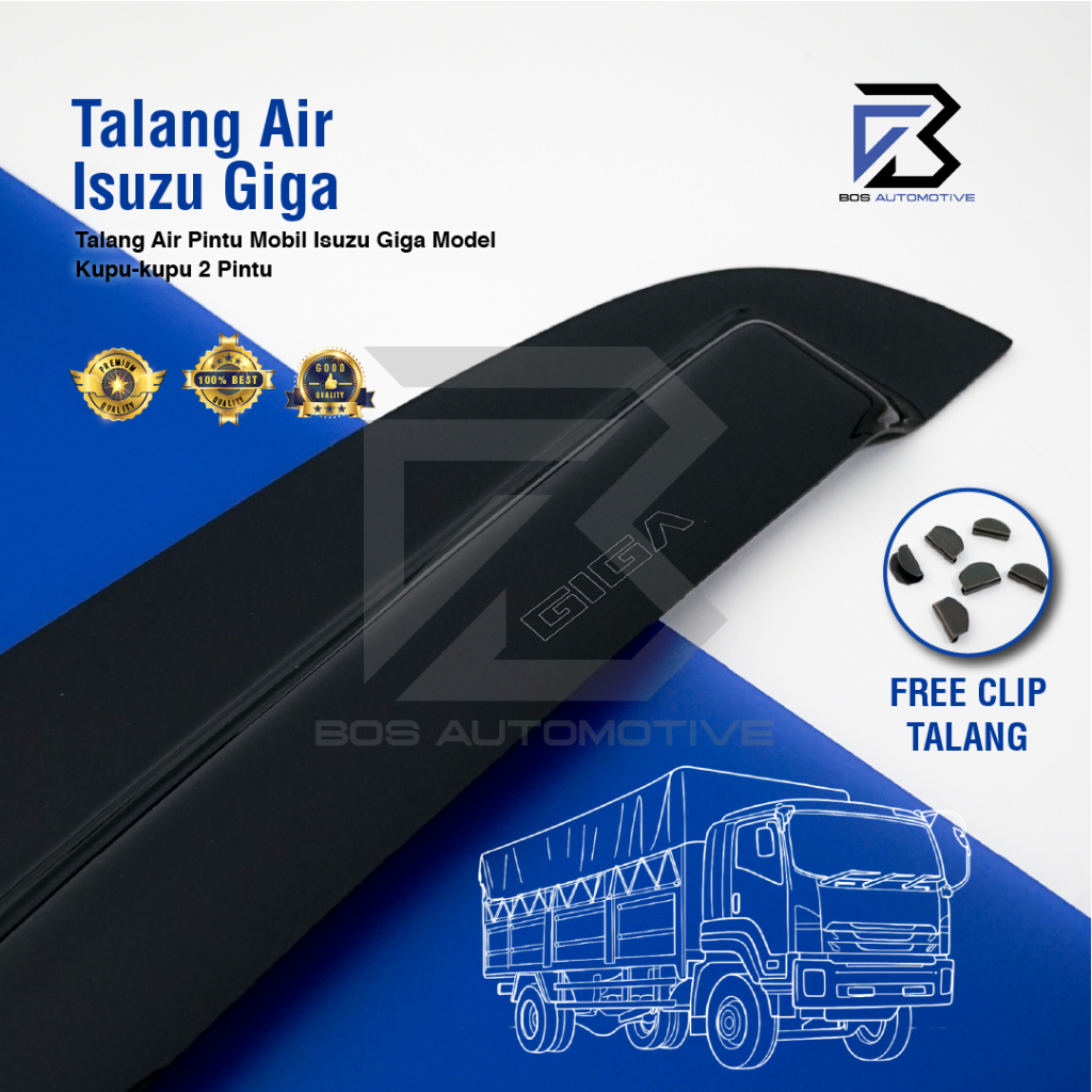 Talang Air Pintu Mobil Isuzu Giga Model Kupu - Kupu 2 Pintu