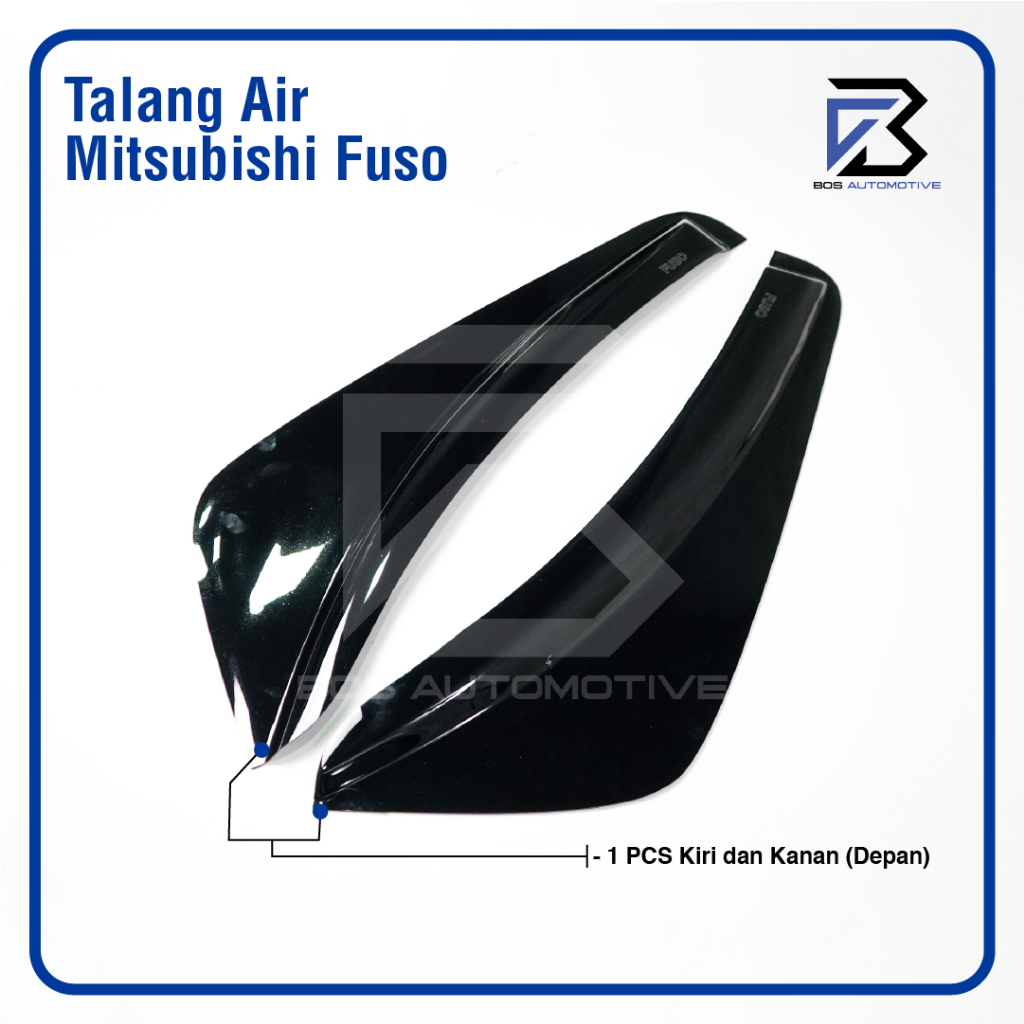 Talang Air Pintu Mobil Mitsubishi Fuso Model Kupu - Kupu 2 Pintu - foto-produk-3
