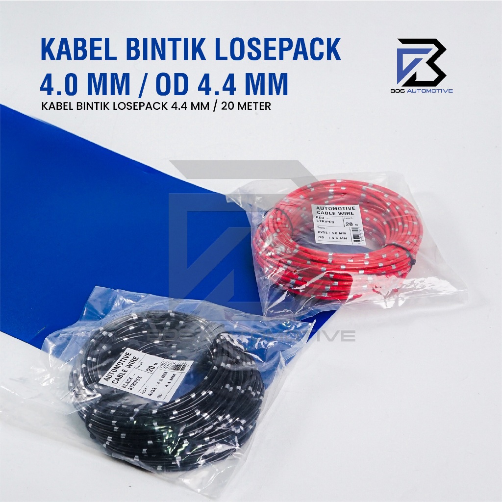 Kabel Bintik AVSS 4MM x 20M Kabel Listrik Otomotif Body Mobil Motor Serabut Tembaga - foto-produk-5