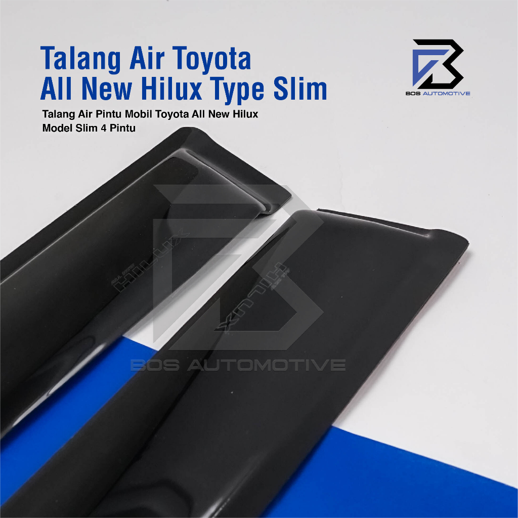 Talang Air Pintu Mobil Toyota  All New Hilux 2016 â€“ 2021 Double Cabin Model Slim 4 Pintu - foto-produk-1