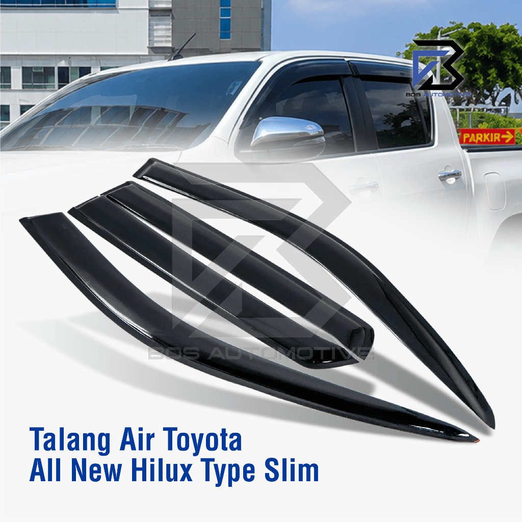 Talang Air Pintu Mobil Toyota  All New Hilux 2016 â€“ 2021 Double Cabin Model Slim 4 Pintu - foto-produk-4