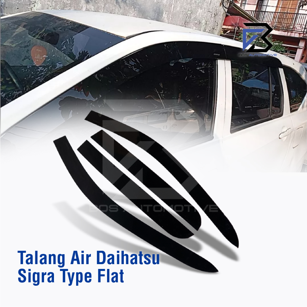 Talang Air Pintu Mobil Daihatsu Sigra 2016 - 2020 Model Flat Rata 4 Pintu - foto-produk-5