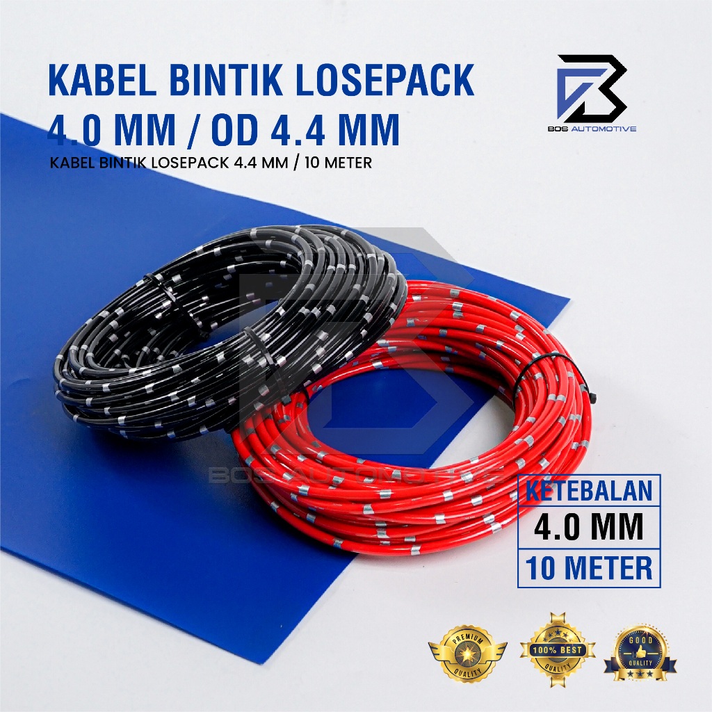 Kabel Bintik AVSS 4MM x 10M Kabel Listrik  Otomotif Body Mobil Motor Serabut Tembaga