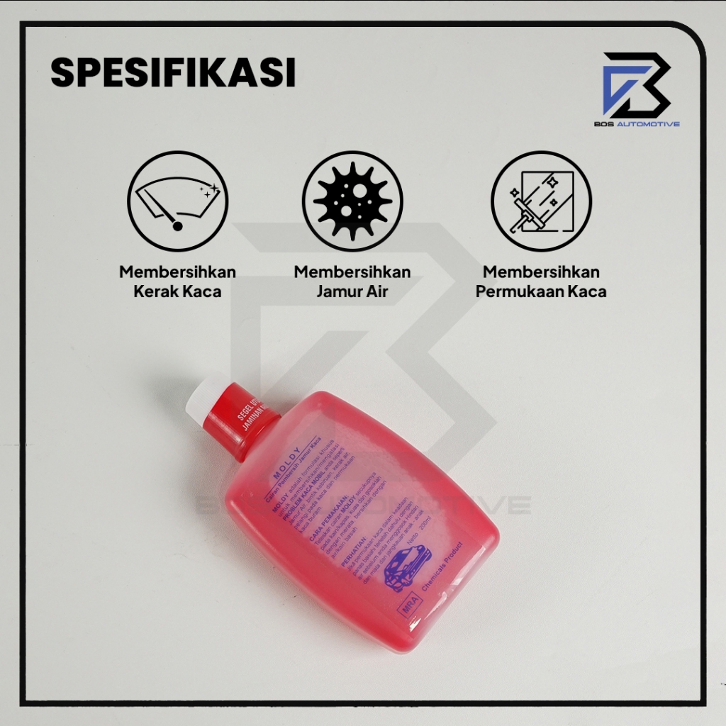 Obat Pembersih Jamur Kaca / Noda Kuning / Kerak Kaca Mobil Universal - foto-produk-1