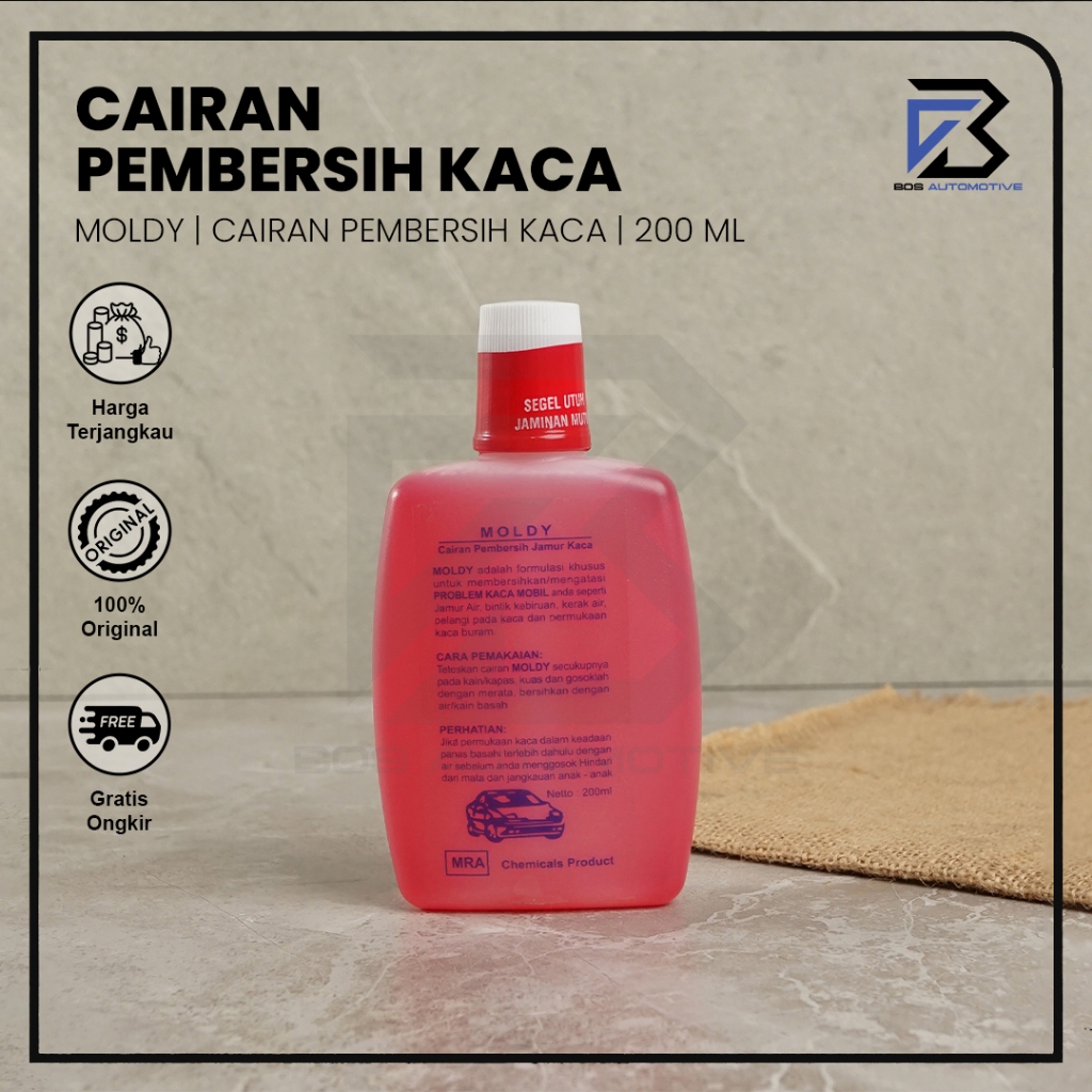 Obat Pembersih Jamur Kaca / Noda Kuning / Kerak Kaca Mobil Universal