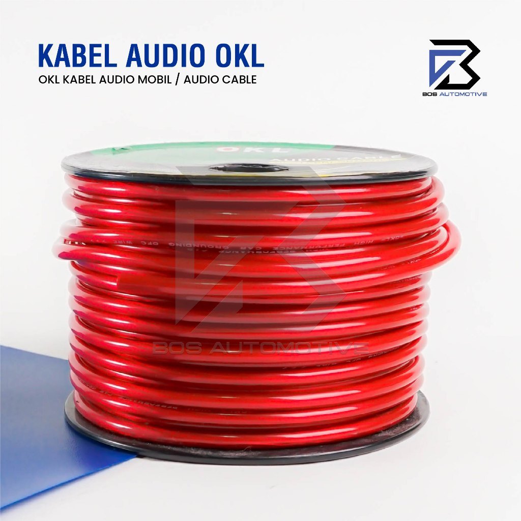 [OKL] Kabel Power Audio Mobil 8 AWG Kabel Speaker / Kabel Strum / Serabut Tembaga - foto-produk-1