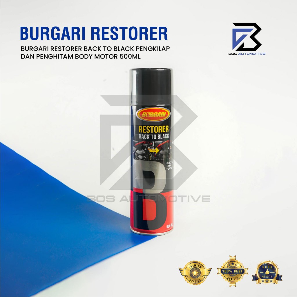 BURGARI RESTORER BACK TO BLACK PENGKILAP DAN PENGHITAM BODY MOTOR 500ML