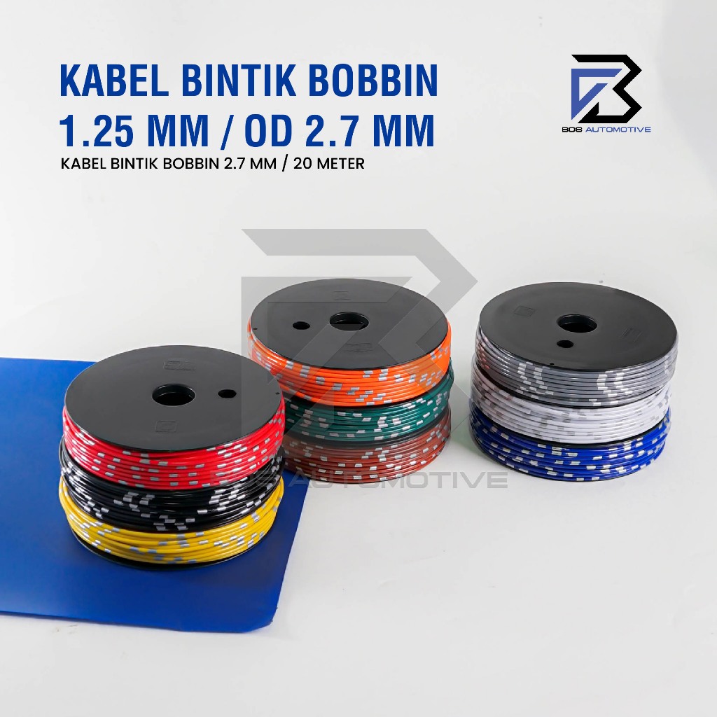 Kabel Bintik AVSS 1.25MM x 20M Kabel Otomotif Body Mobil Motor Serabut Tembaga (BOBIN) - foto-produk-1