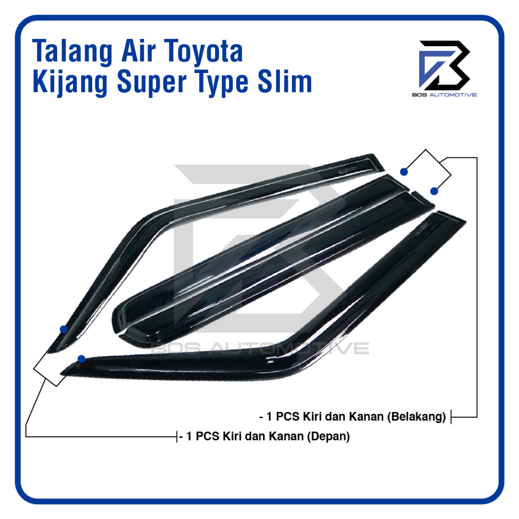 Talang Air Pintu Mobil Toyota Kijang Super 1987 â€“ 1996 Model Slim 4 Pintu - foto-produk-3