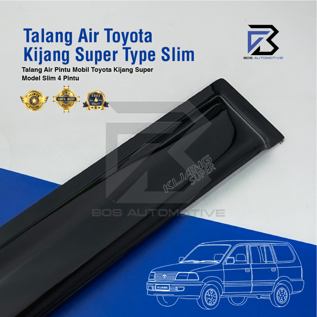 Talang Air Pintu Mobil Toyota Kijang Super 1987 â€“ 1996 Model Slim 4 Pintu