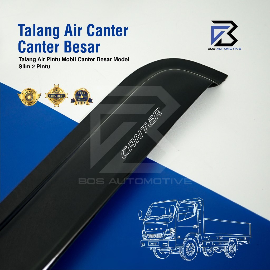 Talang Air Pintu Mobil Mitsubishi Canter Besar Model Slim 2 Pintu