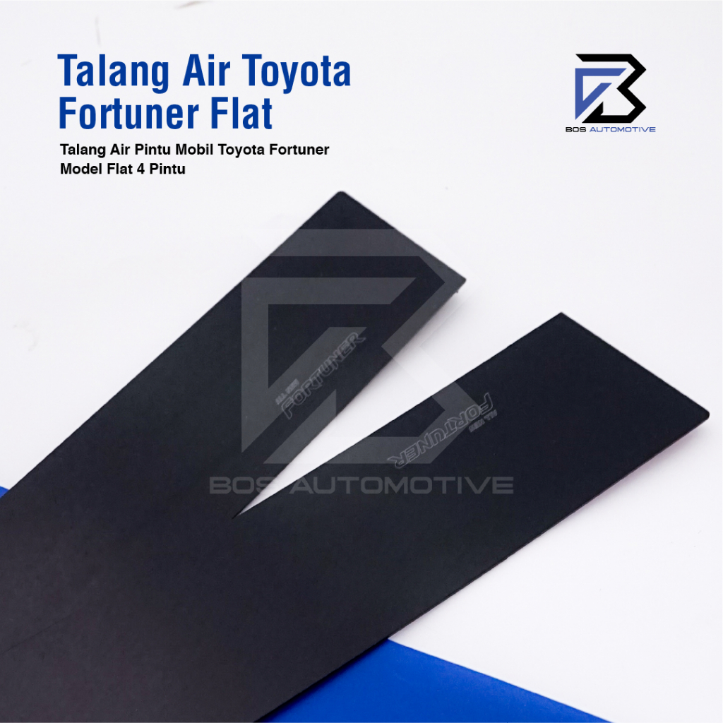 Talang Air Pintu Mobil Toyota All New Fortuner 2016 â€“ 2022 Model Flat Rata Aklirik High Quality - foto-produk-1