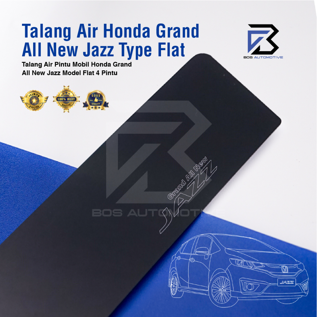Talang Air Pintu Mobil Honda Grand New Jazz 2014 - 2020 Model Flat 4 Pintu