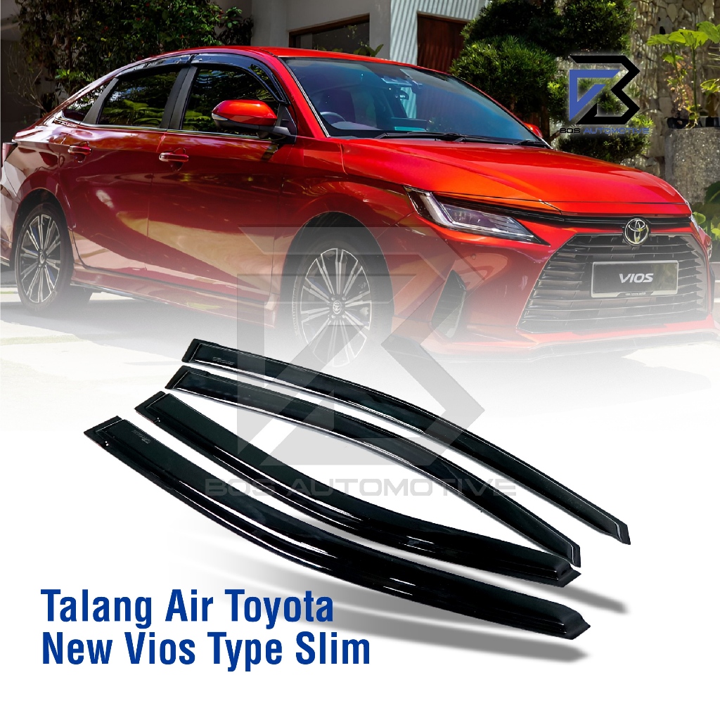 Talang Air Pintu Mobil Toyota New Vios 2008 â€“ 2012 Model Slim 4 Pintu - foto-produk-4