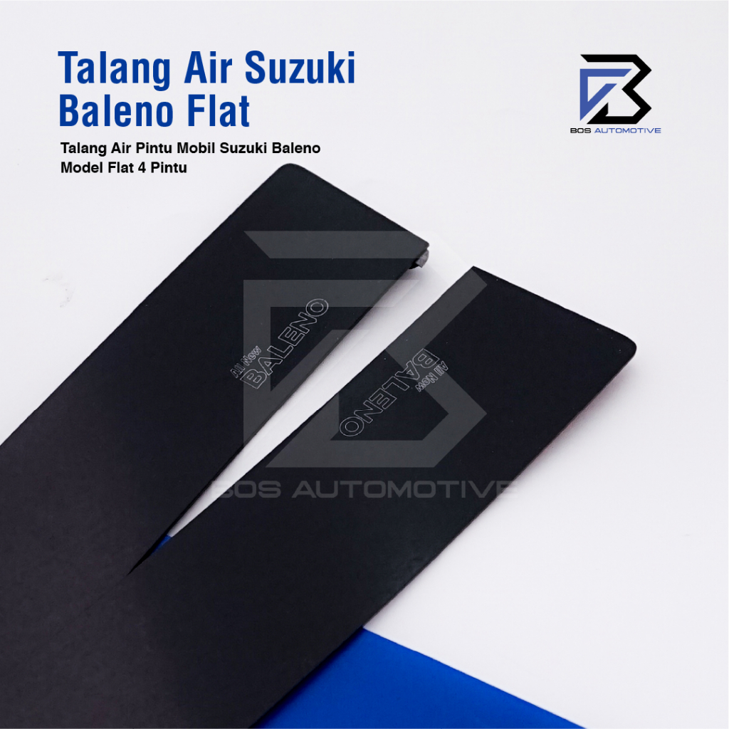 Talang Air Pintu Mobil Suzuki All New Baleno 2017 - 2019 Model Flat Rata 4 Pintu - foto-produk-1