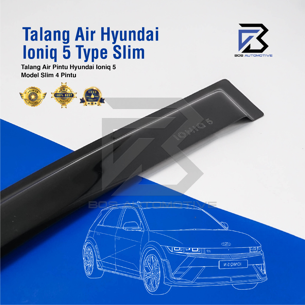 Talang Air Pintu Mobil Hyundai Ioniq 5 2023 Model Slim 4 Pintu