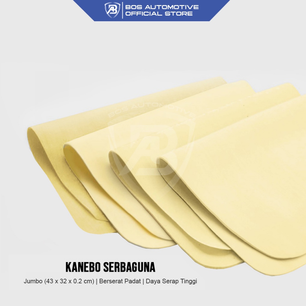 Lap Kanebo Serat / Chamois Synthetic Cloth Polos Lembaran Kain Lap Serbaguna Dapur / Mobil / Motor - foto-produk-1