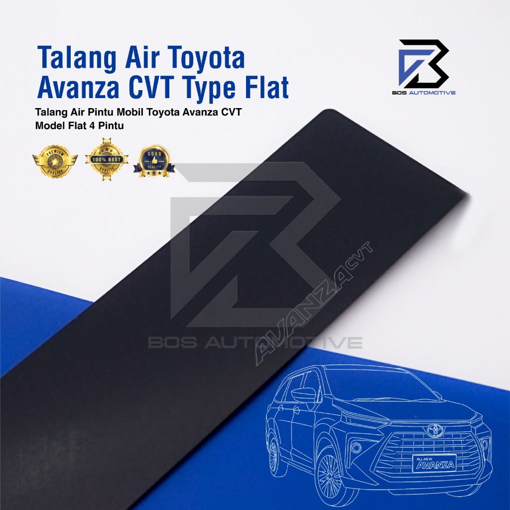 Talang Air Pintu Mobil TOYOTA Avanza CVT 2022 Model Flat Rata 4 Pintu