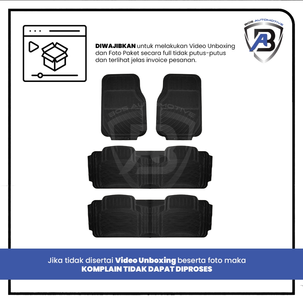 KARPET  MOBIL UNIVERSAL IZY 6168 3 BARIS 4 POTONG/PCS - foto-produk-3
