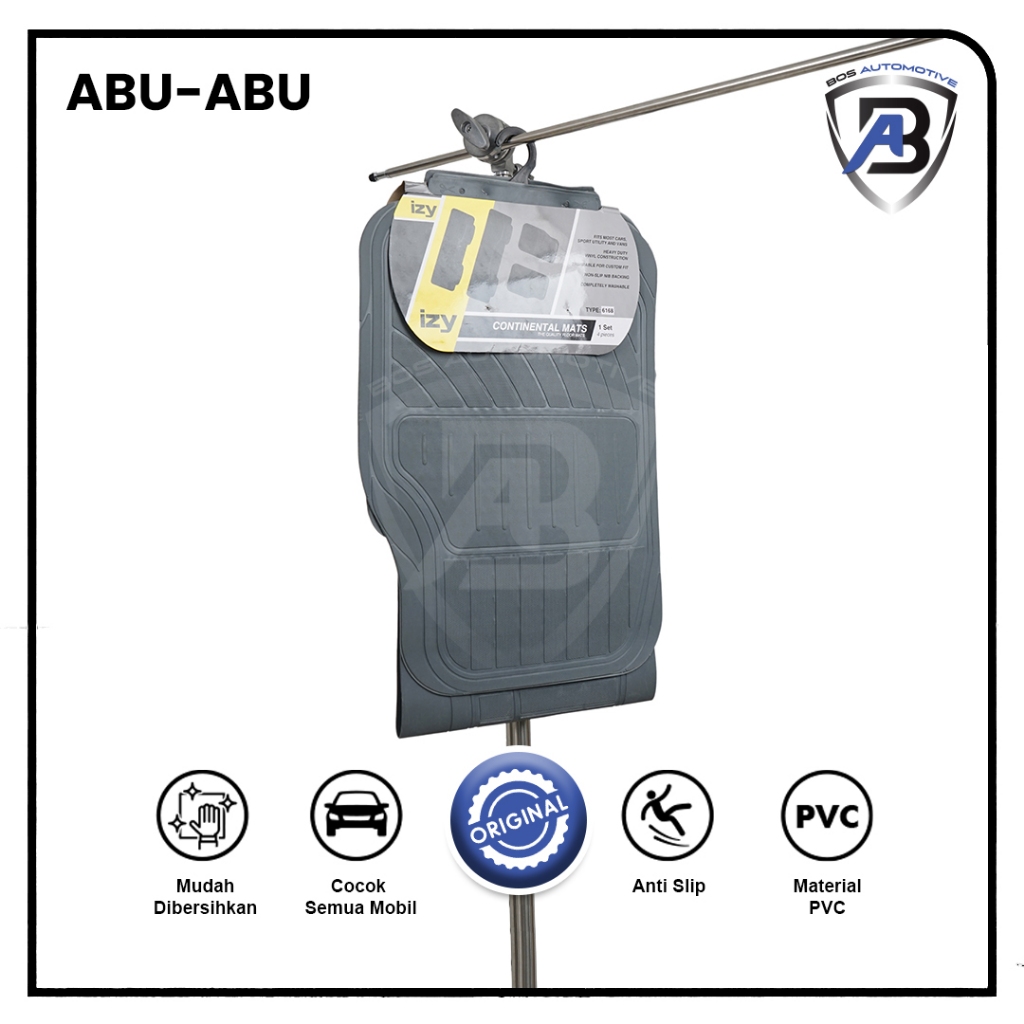 KARPET  MOBIL UNIVERSAL IZY 6168 3 BARIS 4 POTONG/PCS - foto-variasi-2
