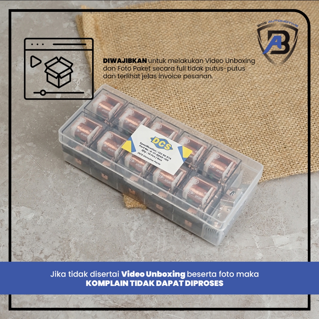 Relay DCS Kaki 5 12V 40A 87A Pemutus Arus 5 Pin 12V 40A 87a Original - foto-produk-2