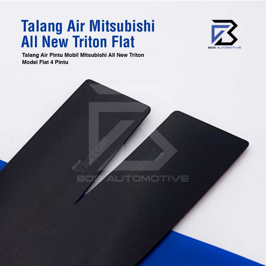 Talang Air Pintu Mobil Mitsubishi Triton Turbo Double Cabin 2024 Model Flat Rata 4 Pintu - foto-produk-1