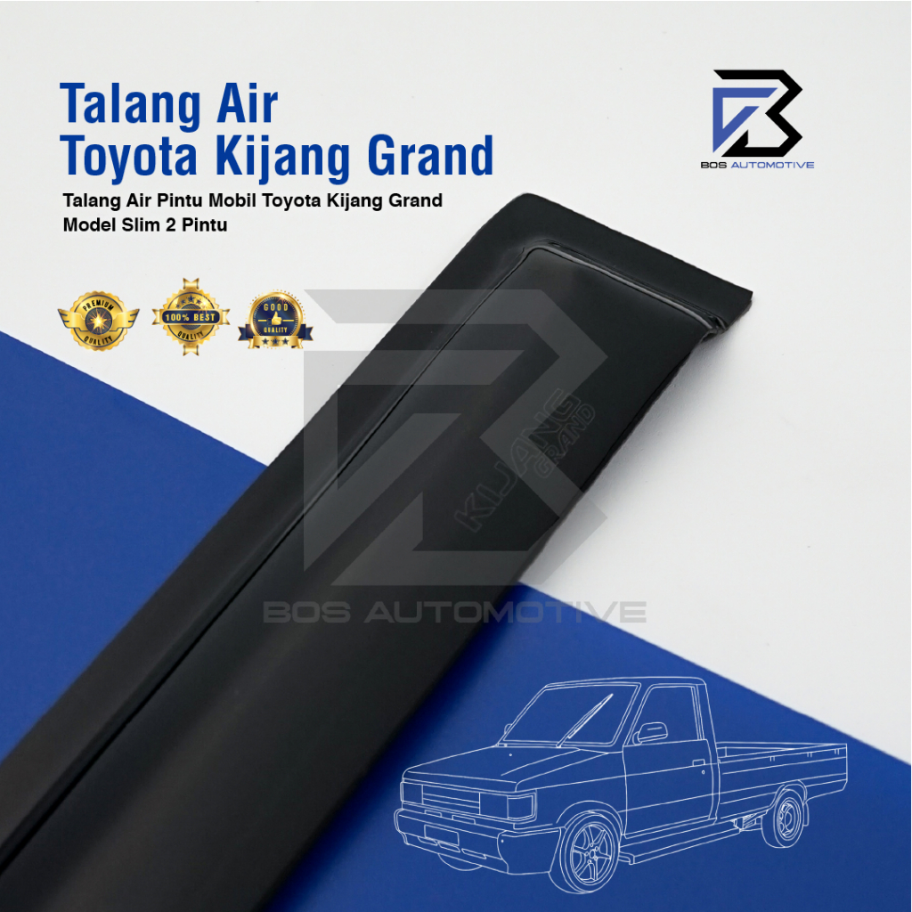 Talang Air Pintu Mobil Toyota Kijang Grand Model Slim 2 Pintu