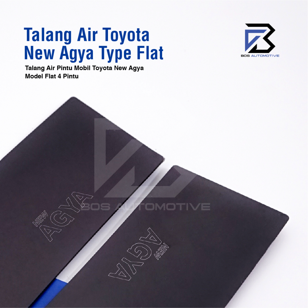 Talang Air Pintu Mobil Toyota All New Agya 2023 - 2025 Model Flat Rata 4 Pintu - foto-produk-1
