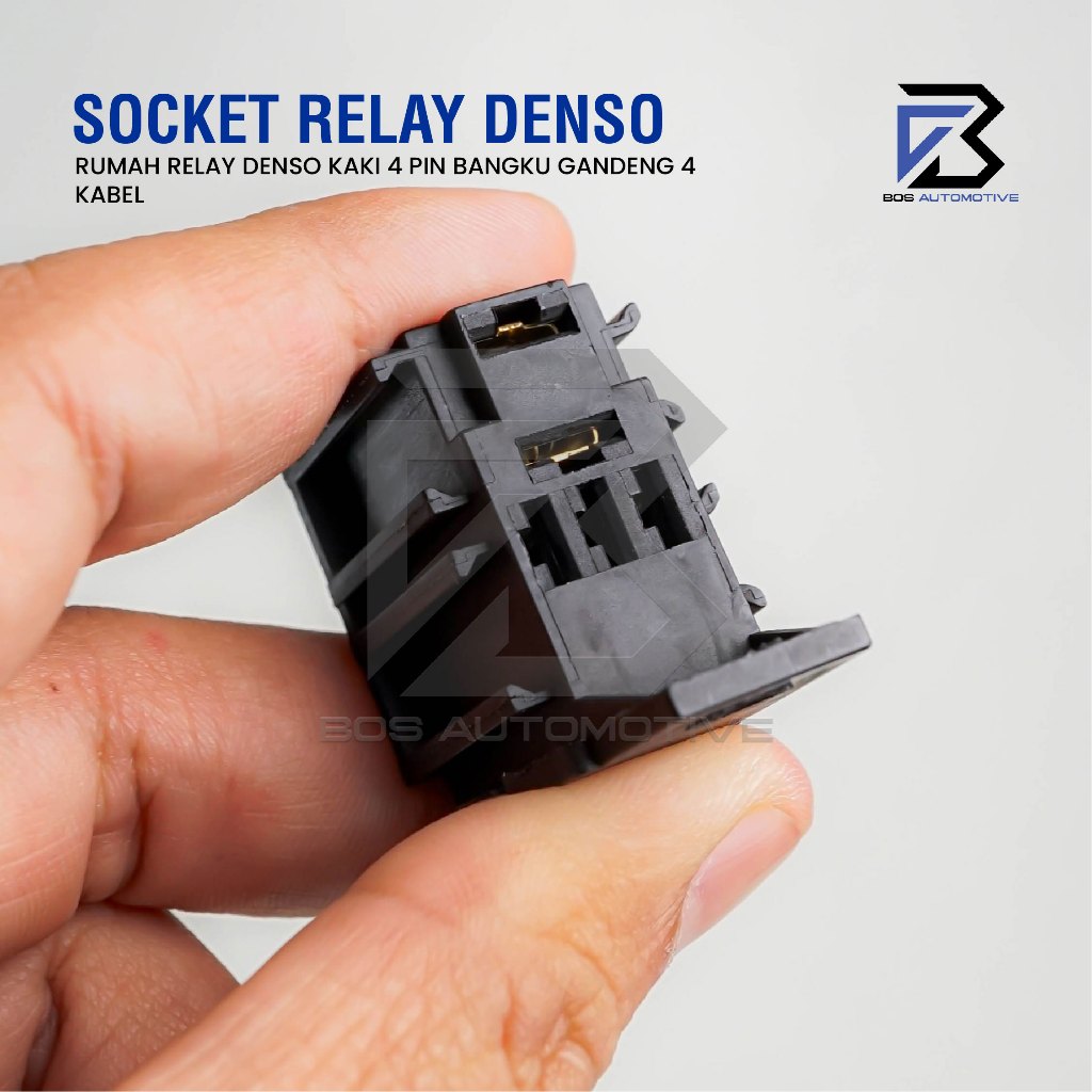 Socket Cable Relay Denso / Soket Kabel Relay / Rumah Relay Denso Kaki 4 Pin Bangku Gandeng 4 Kabel - foto-produk-4