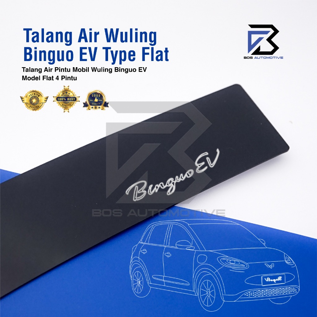 Talang Air Pintu Mobil Wuling Binguo EV 2024 Model Flat 4 Pintu
