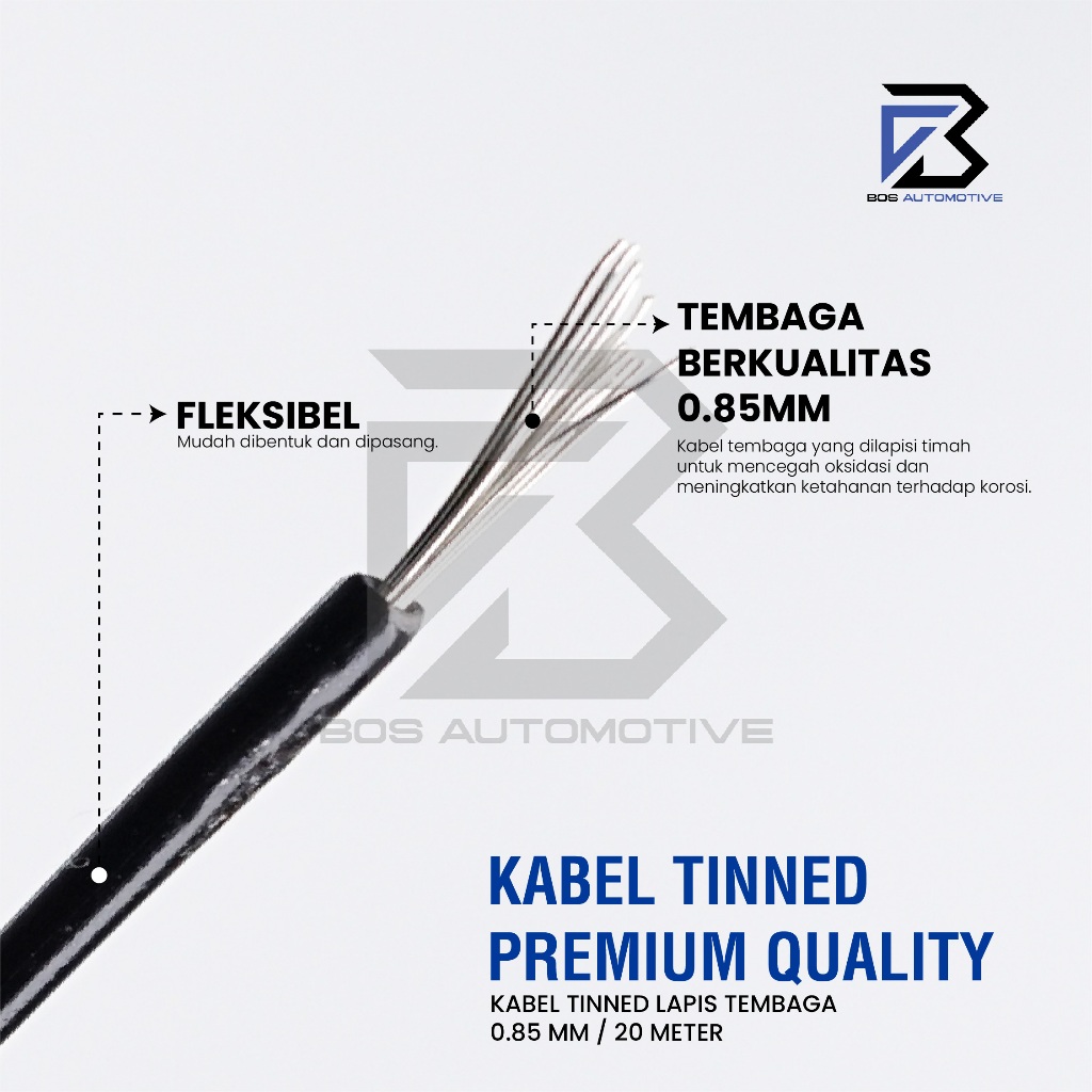 Kabel Bintik MX Tinned CU 0.85MM x 20M Kabel Body Serabut Lapis Timah Cable Mobil Motor Premium - foto-produk-3