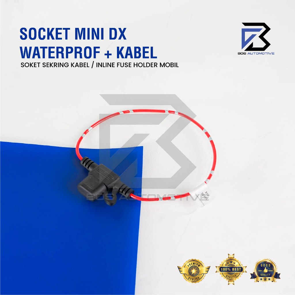 Soket Sekring Fuse Dx Kecil / Socket Sekring Mini Tancap Tahan Panas (Waterproof)
