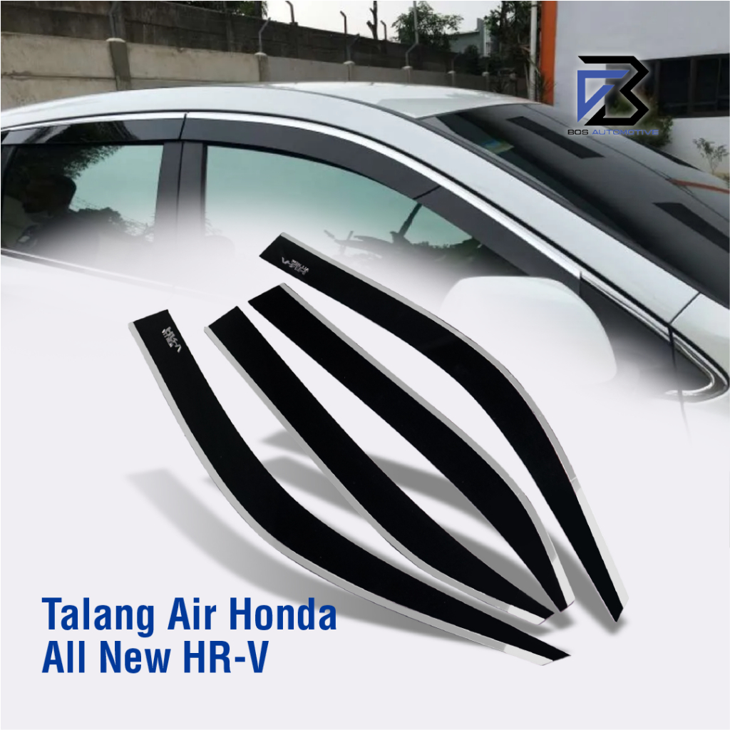 Talang Air Pintu List Silver Chrome Mobil Honda All New HRV 2022 â€“ 2023 Model Flat Rata 4 Pintu - foto-produk-5