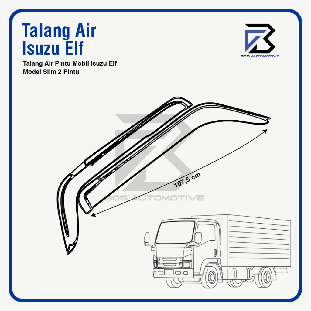 Talang Air Pintu Mobil Isuzu Elf Model Slim 2 Pintu - foto-produk-2