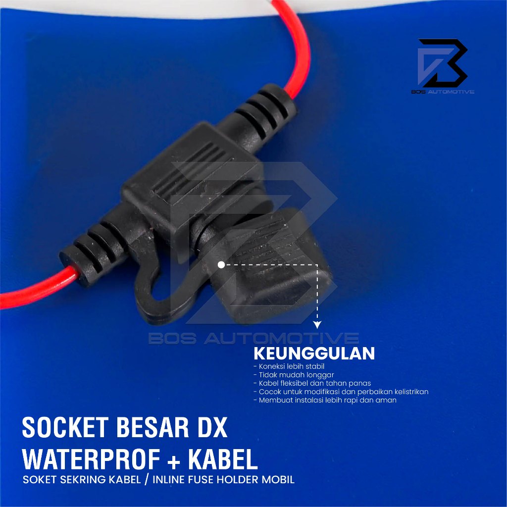 Soket Sekring Dx Besar / Socket Sekring Mini Tancap Tahan Panas - Waterproof - foto-produk-3