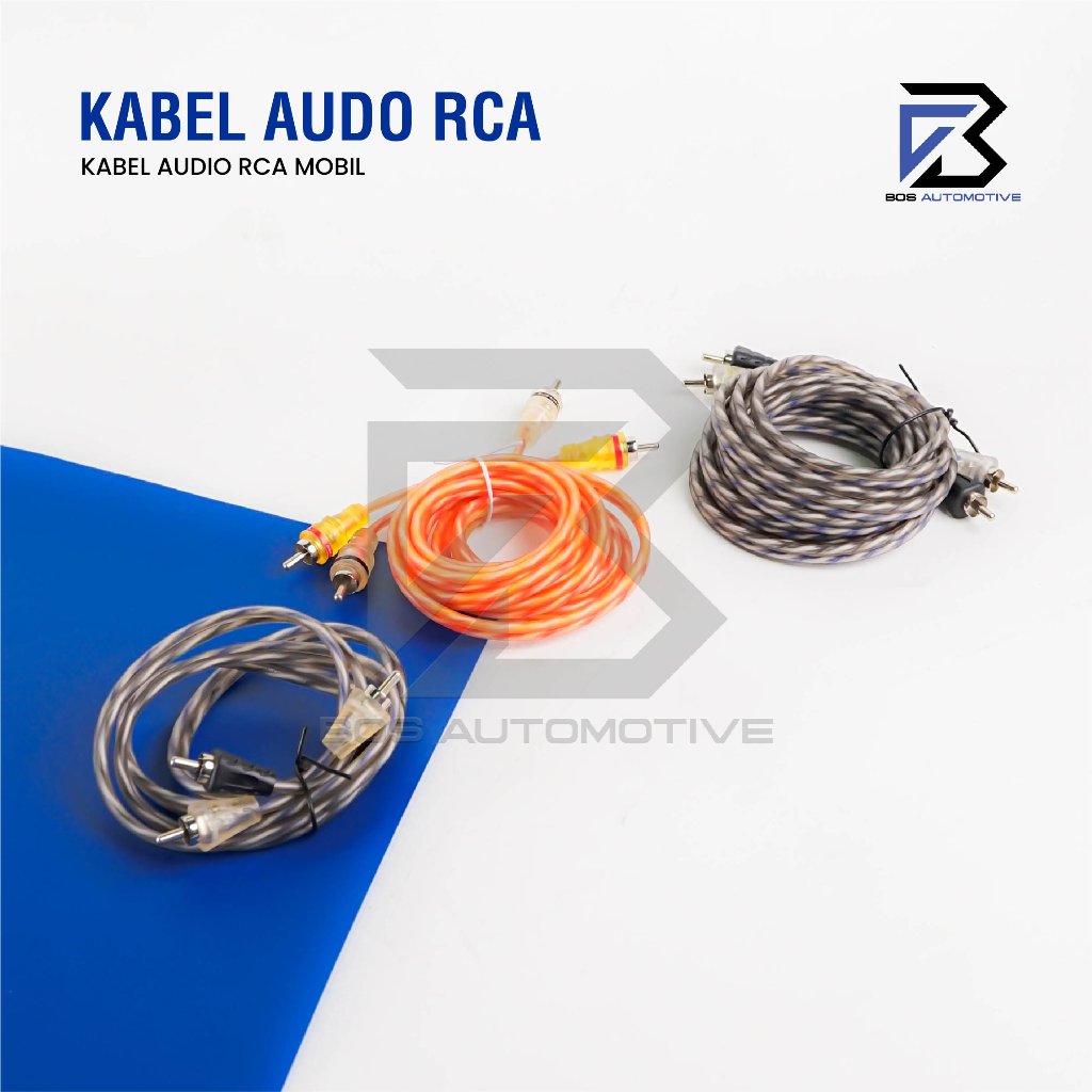Kabel Speaker Audio Jack RCA Audio Mobil Male To Male 1 Meter 2 Meter 3 Meter 5 Meter - foto-produk-1