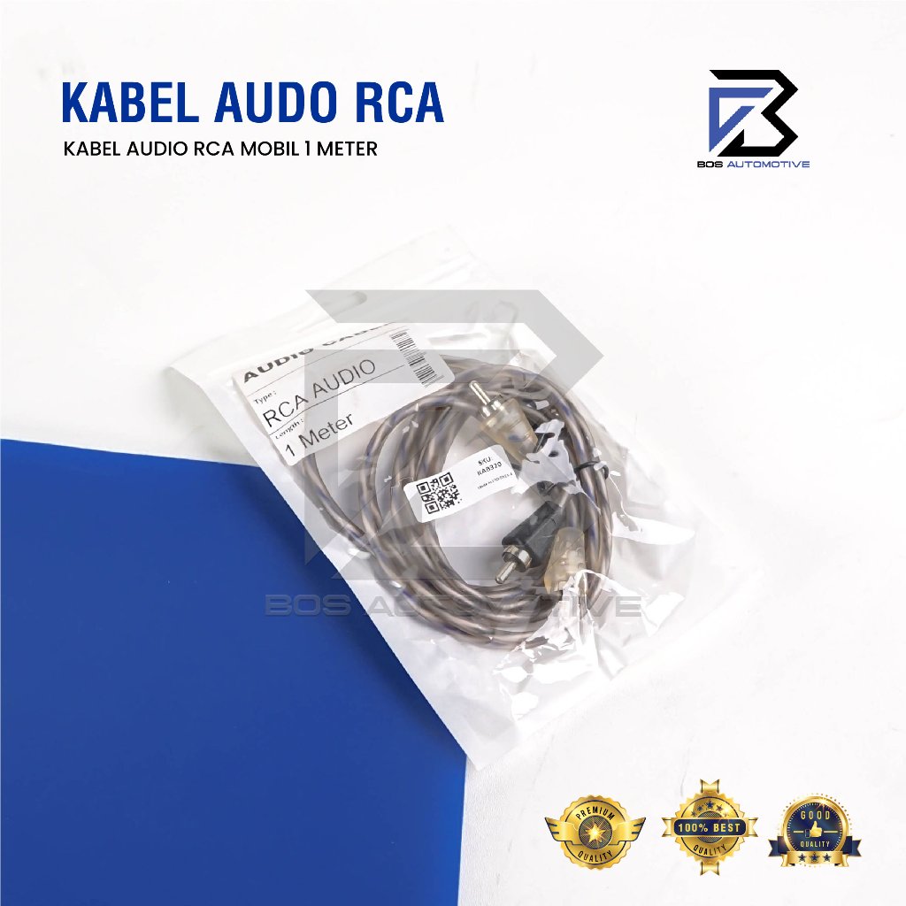 Kabel Speaker Audio Jack RCA Audio Mobil Male To Male 1 Meter 2 Meter 3 Meter 5 Meter - foto-produk-5
