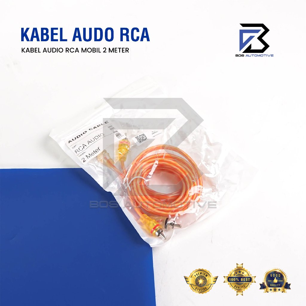 Kabel Speaker Audio Jack RCA Audio Mobil Male To Male 1 Meter 2 Meter 3 Meter 5 Meter - foto-produk-6