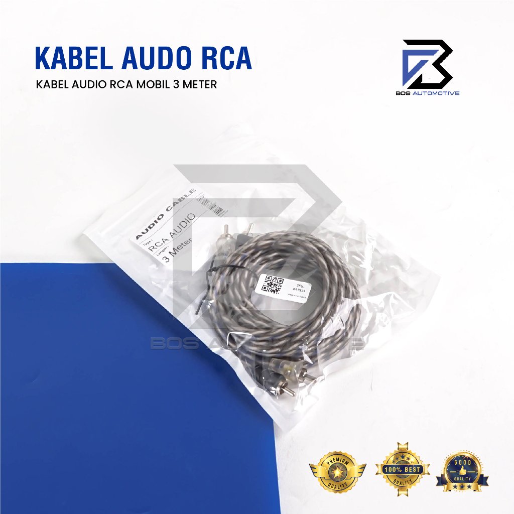 Kabel Speaker Audio Jack RCA Audio Mobil Male To Male 1 Meter 2 Meter 3 Meter 5 Meter - foto-produk-7