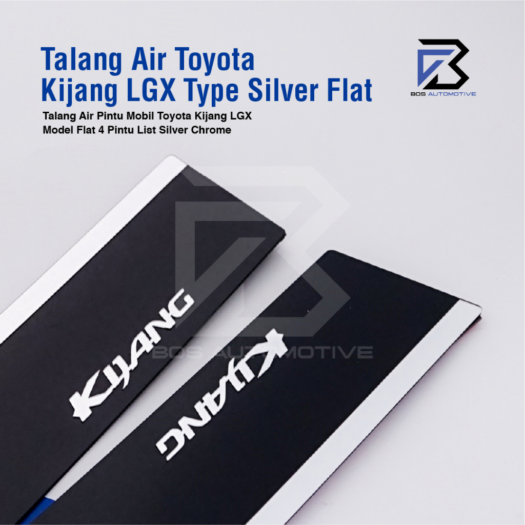 Talang Air Pintu List Silver Mobil Toyota Kijang LGX / Kapsul 1997 â€“ 2003 Model Flat 4 Pintu - foto-produk-1