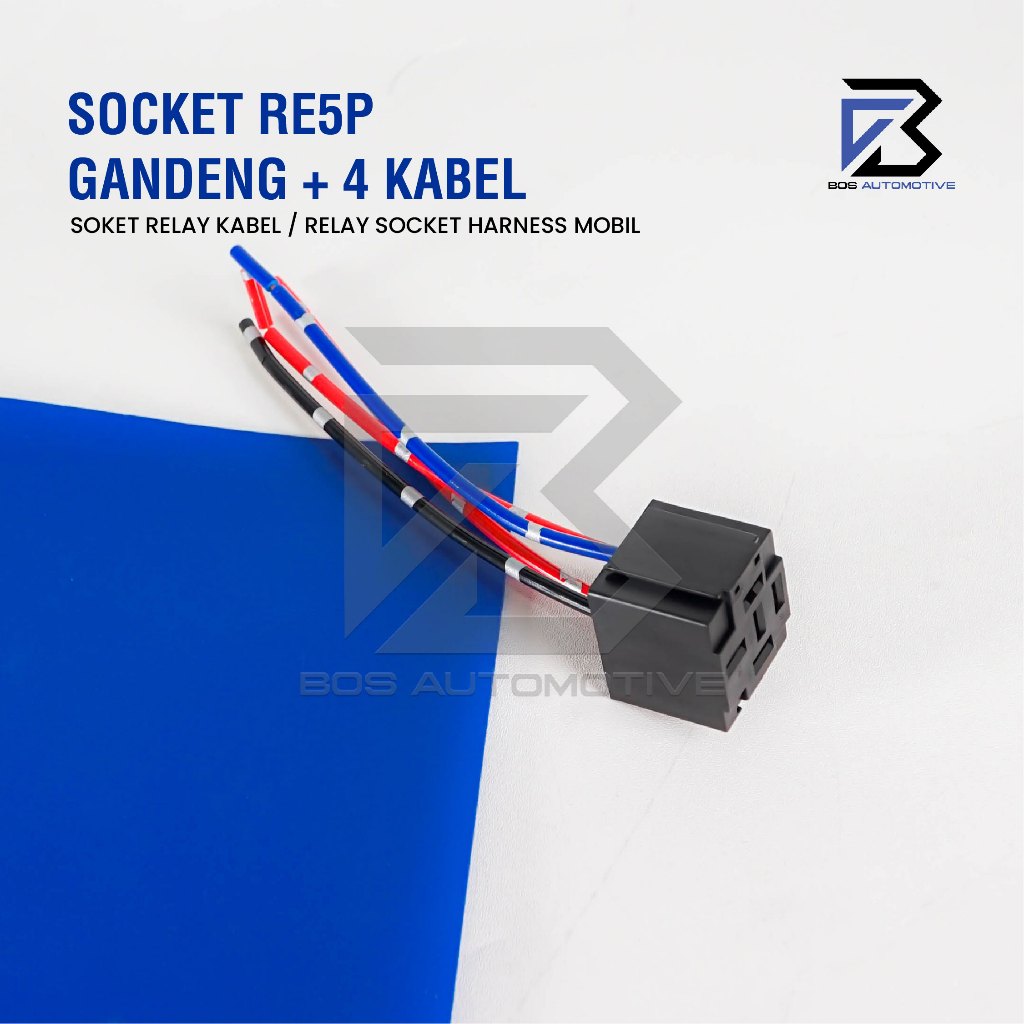 Soket Relay RE5P Gandeng / Socket Cable Relay / Rumah Relay Bangku kaki 4 pin & Kaki 5 Pin Untuk Klakson dan Lampu - foto-produk-4