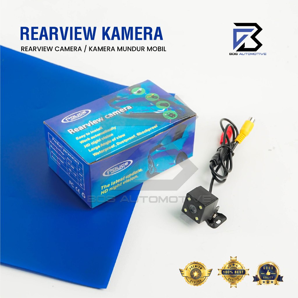 Kamera Mundur Parkir Mobil Police Kotak Parkir CCD LED Universal Berkualitas
