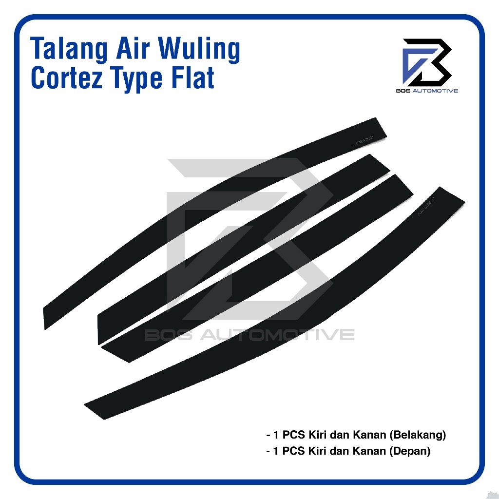Talang Air Pintu Mobil Wuling Cortez 2018 - 2022 Model Flat 4 Pintu - foto-produk-4