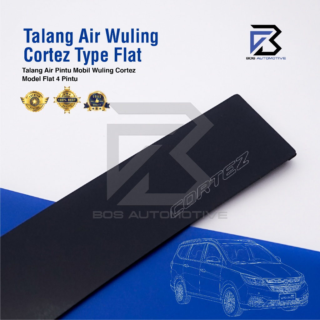 Talang Air Pintu Mobil Wuling Cortez 2018 - 2022 Model Flat 4 Pintu