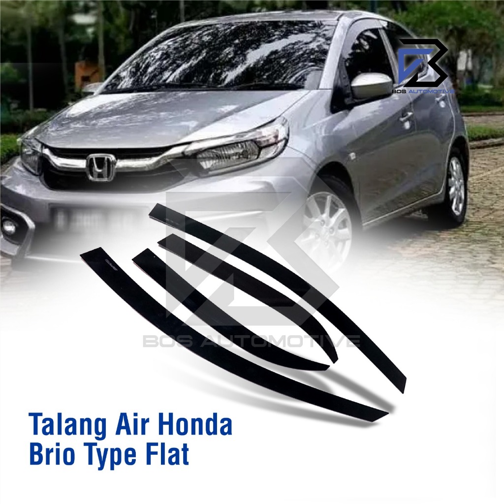 Talang Air Pintu Mobil Honda Brio Lama 2012 - 2017 Model Flat Rata 4 Pintu - foto-produk-5