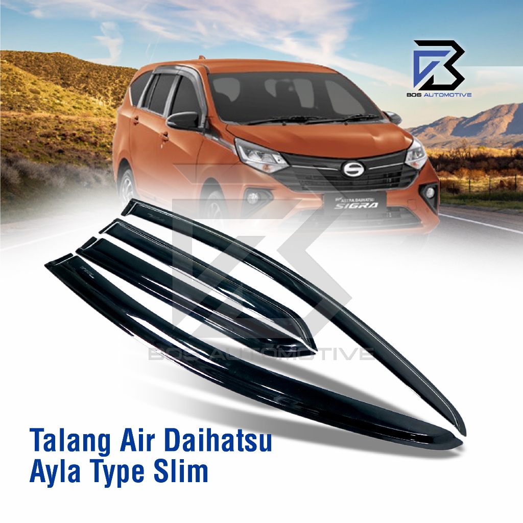 Talang Air Pintu Mobil All New Daihatsu Ayla 2024 Model Slim 4 Pintu - foto-produk-4