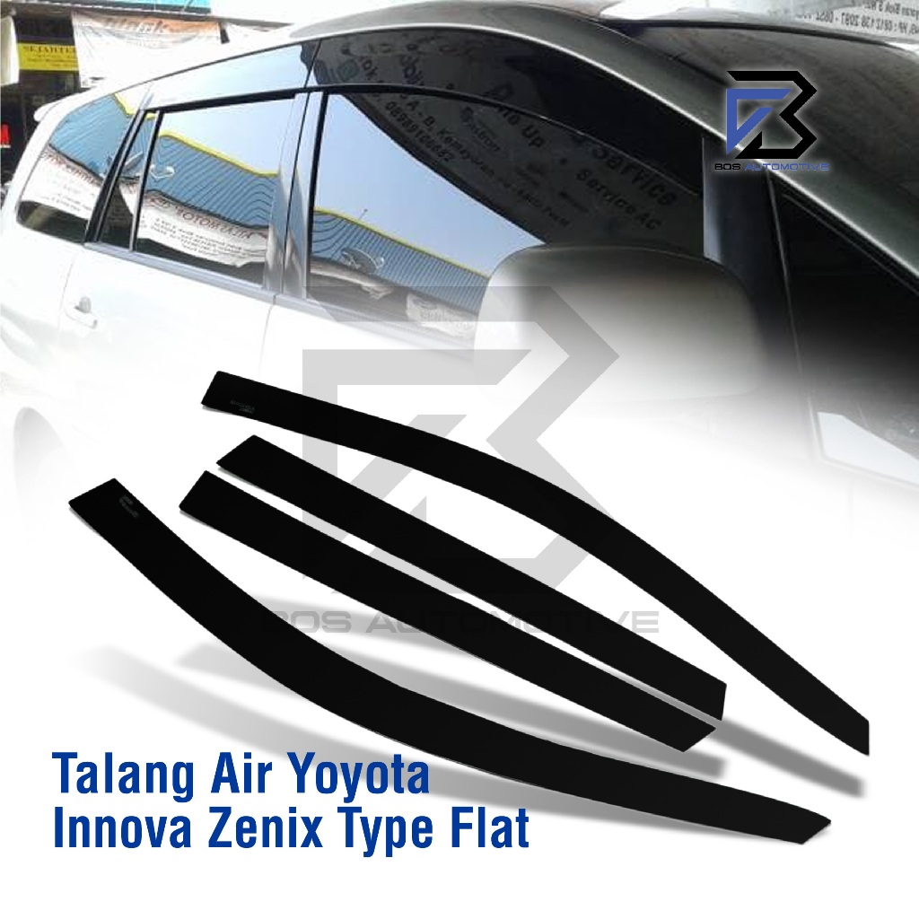 Talang Air Pintu Mobil Toyota Innova Zenix 2024 Model Flat Rata 4 Pintu - foto-produk-5