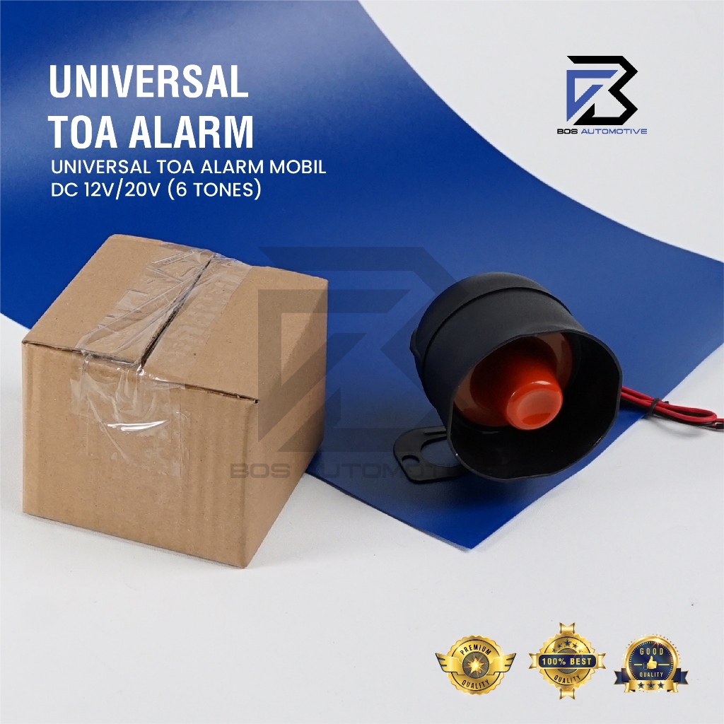 Toa Speaker Suara Alarm 1 Suara 15W | 6 Suara 20W Klakson Mobil Motor 12V - foto-sampul