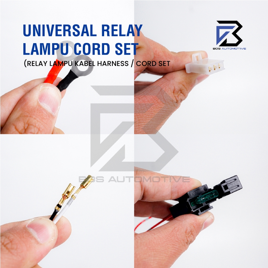 Kabel Relay Set DCS Lampu Tembak Sorot Mobil Motor Lampu Biled Lighting Relay Cord Set 12V - foto-produk-3